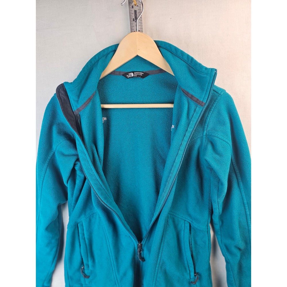 The North Face Womens TKA 100 Full Zip Fleece Jacket Teal Blue Medium - Picture 6 of 13